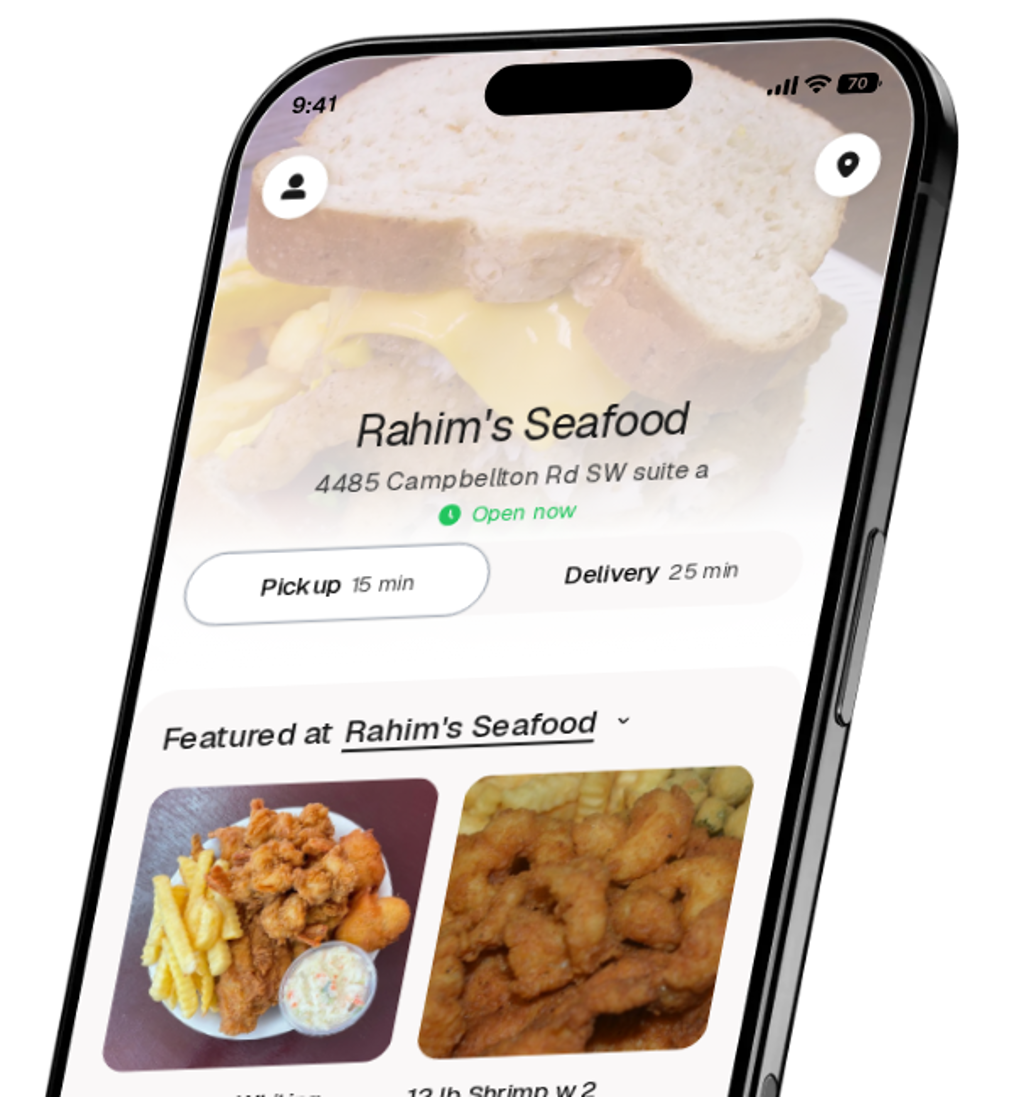 Rahim's Seafood app preview