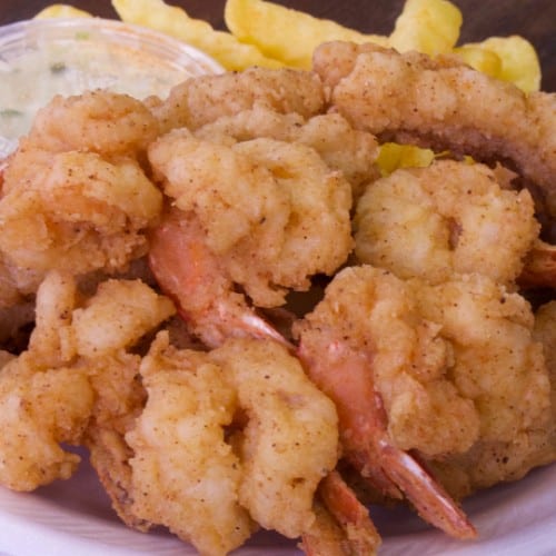 Catfish & Shrimp Dinner.
